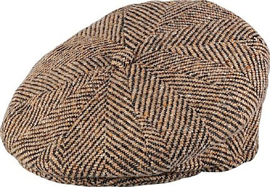 Henschel European Bold Herringbone Newsboy Cap