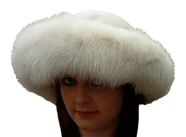 White Fox Millinery Hat