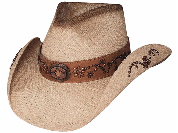 Chapeau Western Bullhide 'Hometown' En Paille - Noir, Unisexe - Neuf Avec Étiquettes (Fait Main)