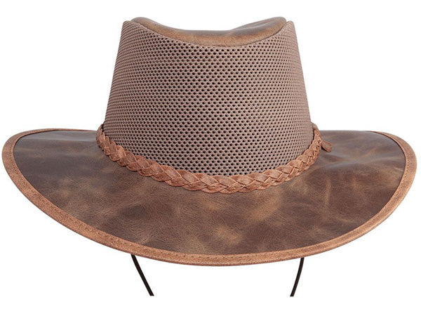 Monterey Bay Breeze Leather Sun shops Hat, Adjustable