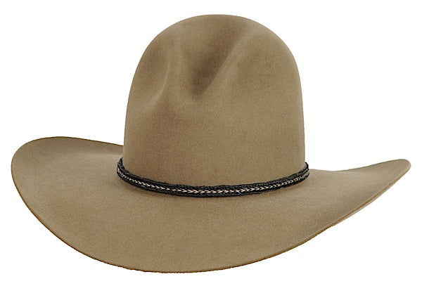 Gambler Hat | The Rancher | Taupe Brown Fur Felt Wide Brim Hat Men Women | Fur Felt Western Hats