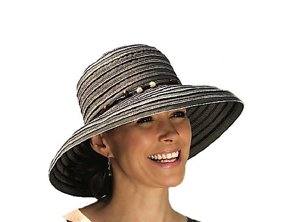 Breton Ladies Casual Cloth Hat: Chocolate