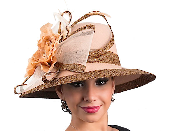 cheap ladies dress hats Briana Ladies Dress Hat: Camel, Medium