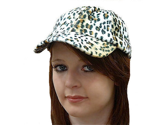 Snow Leopard Print Baseball Cap