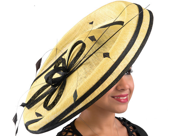 Frivolous Fantasy Wide Brim Sinamay Fascinator