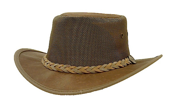 Barmah Roo Cooler Kangaroo Leather Hat