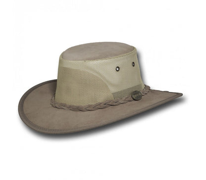 Barmah Foldaway Suede Cooler Leather Hat