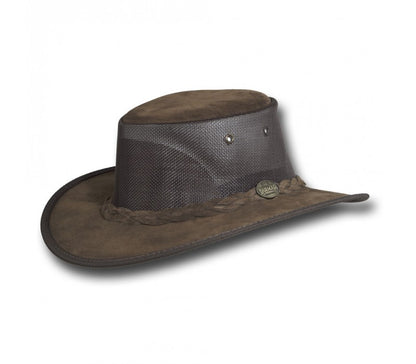 Barmah Foldaway Suede Cooler Leather Hat – aztex-hats