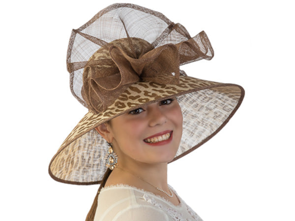 Portia Animal Print Dome Dress Hat