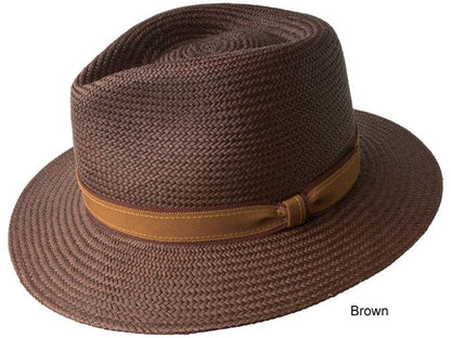 Bailey Brooks Panama Straw Fedora Hat 2X
