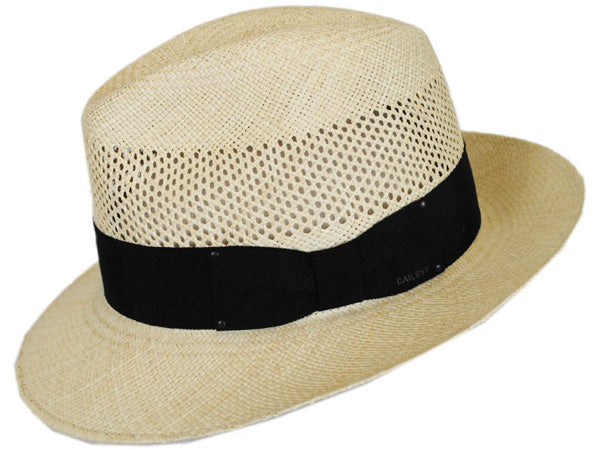 Bailey Groff Vent Panama Straw Fedora Hat