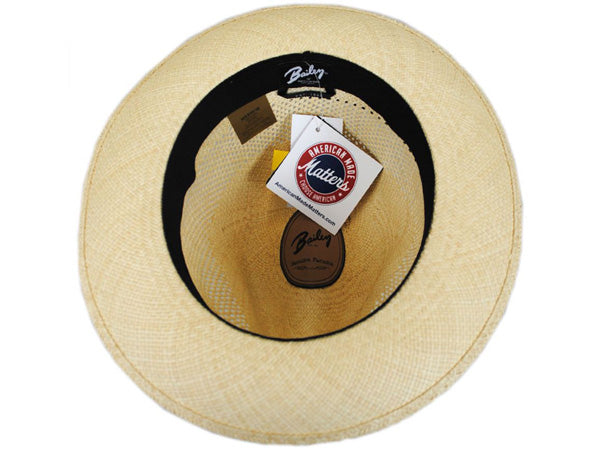 Bailey Groff Vent Panama Straw Fedora Hat