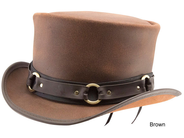 Head n Home El Dorado Leather Top Hat SR2 Band 2X