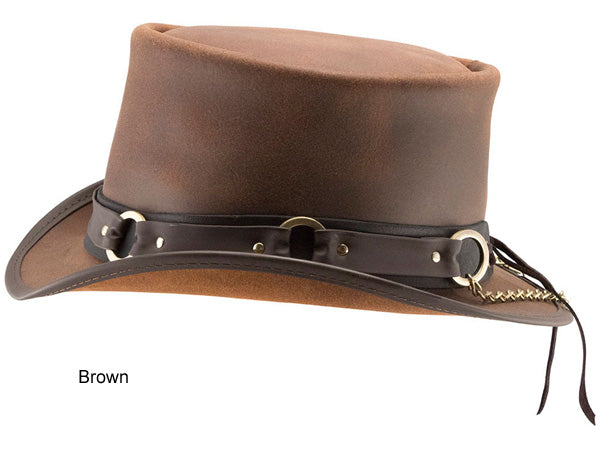 Head n Home El Dorado Leather Top Hat SR2 Band