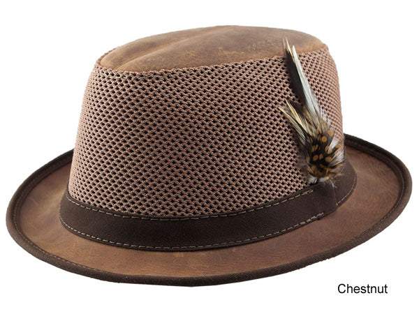 Head n Home Player Leather Fedora