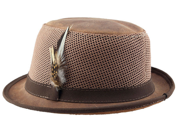 Head n Home Player Leather Fedora