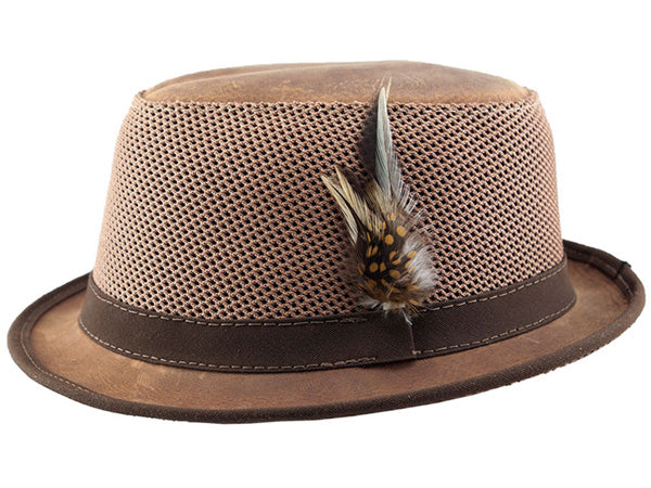 Head n Home Player Leather Fedora