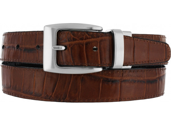 Reversible Croco Leather Belt