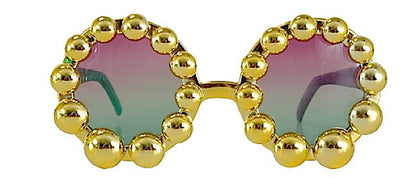 Mardi Gras Beads Glasses