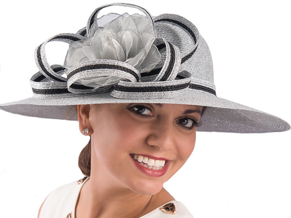 Belinda Metallic Church Hat