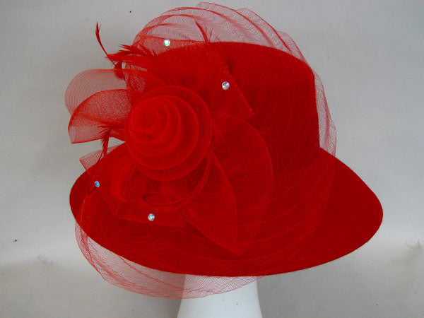 May Wool Felt Ladies Dress Hat: Black, S May Wool Felt Ladies Dress Hat: Black, S