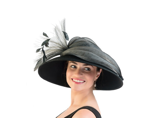 Abby Wool Felt Ladies Dress Hat aztex-hats Abby Wool Felt Ladies Dress Hat aztex-hats