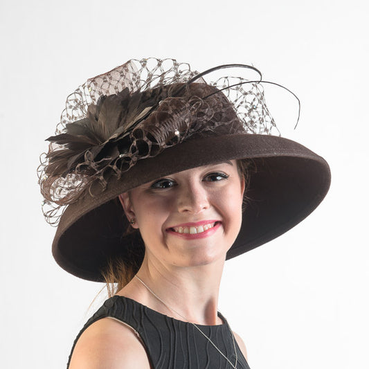 Mona Wool Church Hat for Women