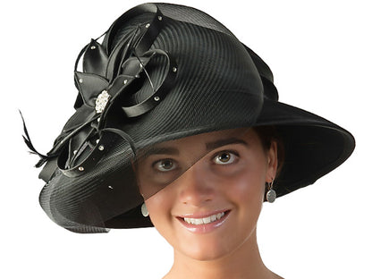 Isolde Wool Felt Church Hat