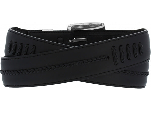 Salina Taper Leather Belt Black