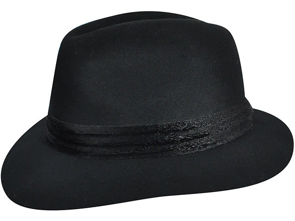 Karen Kane Faux Fur Band Felt Fedora