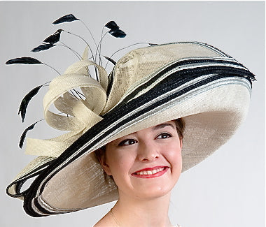 women's dress hats Lillian Wide Brim Dress Hat – aztex-hats