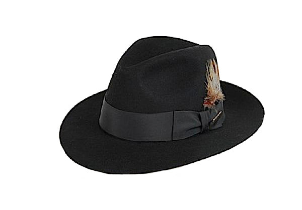 Stetson Temple Fur Felt Fedora Hat