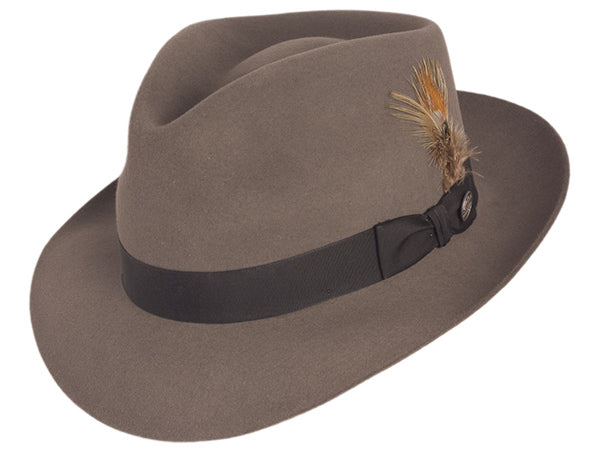 Stetson Downs Fur Felt Fedora Hat