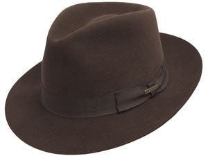 帽子 Stetson Felt Fedora Brown 58cm Stetson Prof - Wool Fedora Hat | Hatcountry – HatCountry
