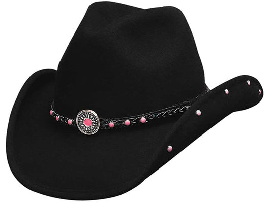 Bullhide Baby Jane Kids Felt Cowboy Hat Black