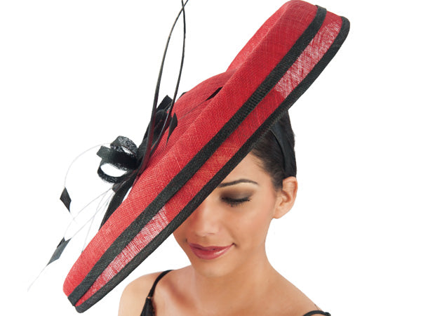 Frivolous Fantasy Wide Brim Sinamay Fascinator