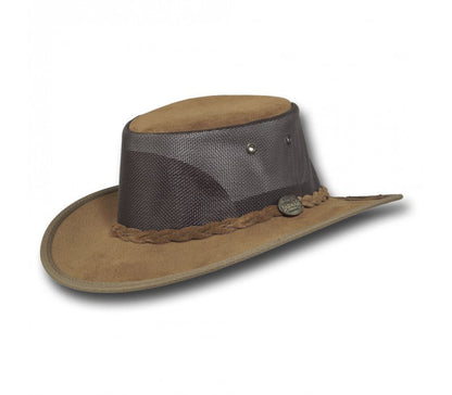 Barmah Foldaway Suede Cooler Leather Hat
