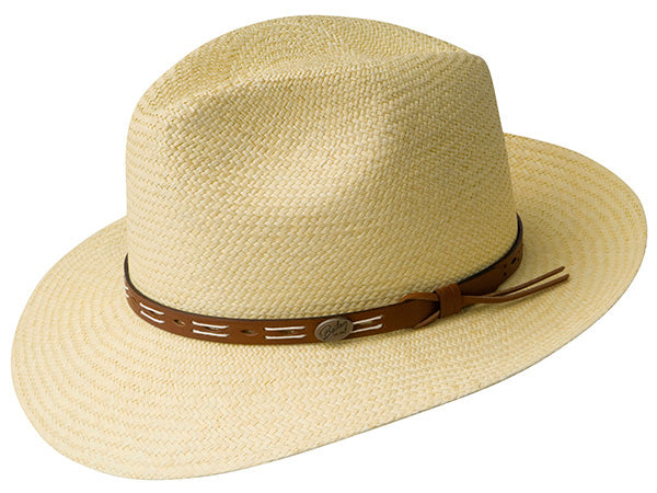 Bailey Cutler Panama Straw Fedora Hat