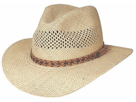 Bullhide Tropical Breeze Panama Straw Fedora Hat