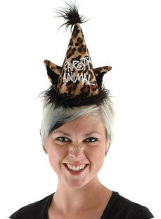 Party Animal Cone Leopard Hat