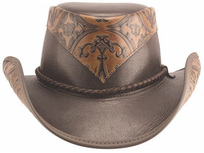 Head n Home Falcon Leather Western Hat