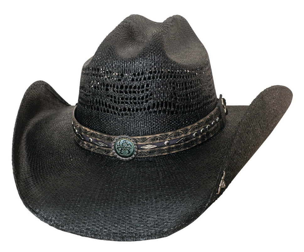 Bullhide Corral Dust Straw Cowboy Hat Black