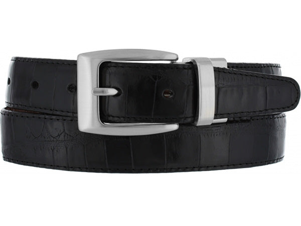 Reversible Croco Leather Belt