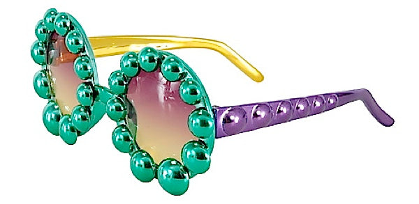 Mardi Gras Beads Glasses