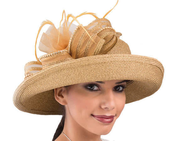 Glory Metallic Church Hat