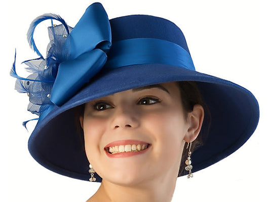 Lyn Wool Felt Church Hat