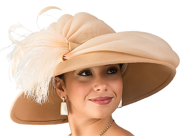 Abby Wool Felt Ladies Dress Hat