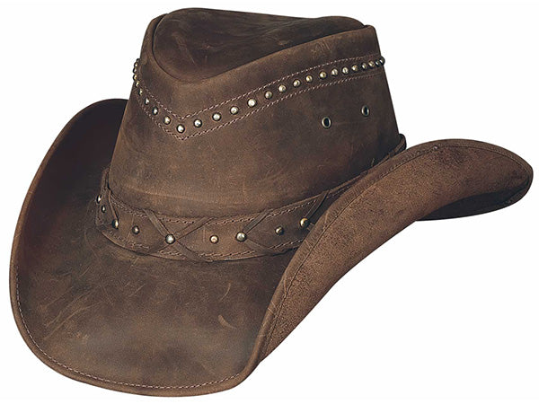 Bullhide Burnt Dust Leather Western Hat Brown