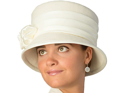 Sophie Wool Felt Church Hat