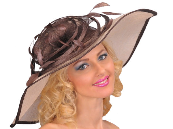 Contessa Wide Brim Sinamay Hat